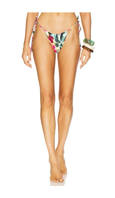 Montce Brazil Tie Up Bikini Bottom In Multi