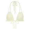 Montce Buttercream Rib Euro Bow Bikini Top