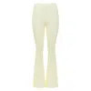 Montce Buttercream Rib Flair Pant