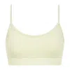 Montce Buttercream Rib Simple Sport Top In Neutral
