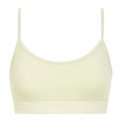 Montce Buttercream Rib Simple Sport Top In Neutral