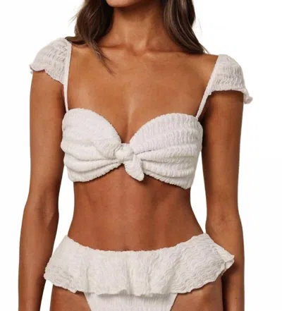 Montce Cabana Bikini Top In Seychelles In White