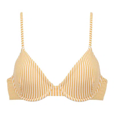 Montce Canary Stripe Dainty Bikini Top