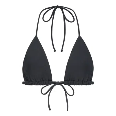 Montce Charcoal Emma Bikini Top In Black