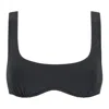 Montce Charcoal Kaia Sport Top In Gray