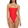 Montce Cherry Cream Jacelyn One-piece Swimsuit In Red