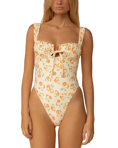 Montce Cherry Sherbet Petal Underwire One-piece Swimsuit In Multi