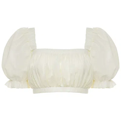Montce Cream Marcela Top In White