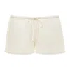 Montce Low Rise Drawstring Short In White