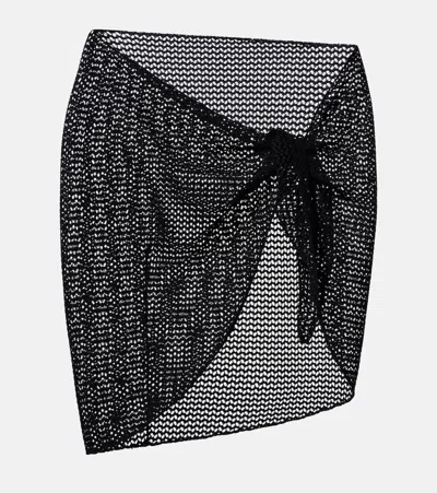 Montce Crochet Beach Cover-up In Animal Print