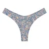 Montce Women's Blue / White Cupid Lulu Zig-zag Stitch Bikini Bottom In Multi
