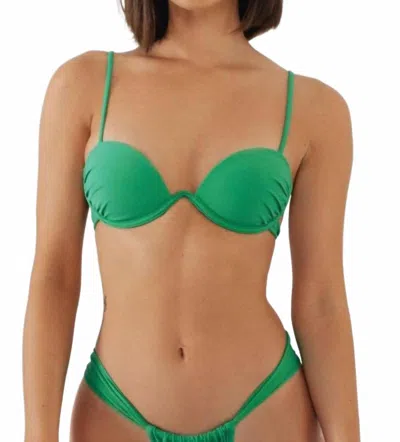 Montce Elany Underwire Bikini Top In Verde In Green