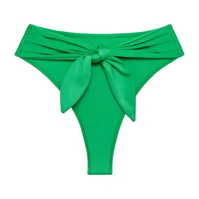 Montce Emerald Shimmer Paula Tie-up Bikini Bottom In Multi