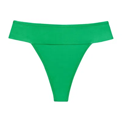 Montce Emerald Shimmer Tamarindo Bikini Bottom In Green