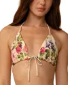 Montce Emma Triangle Bikini Top In Pink