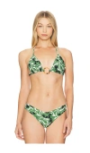 Montce Emma Loop Bikini Top In Green