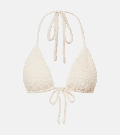 Montce Emma Loop Bikini Top In White
