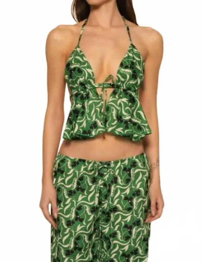 Montce Emma Tank Top In Veronica Floral In Green