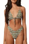 Montce Emma Triangle Bikini Top In Groovy In Multi