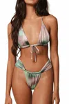 Montce Emma Triangle Bikini Top In Silk Dye In Multi