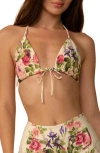 Montce Emma Triangle Bikini Top In Multi