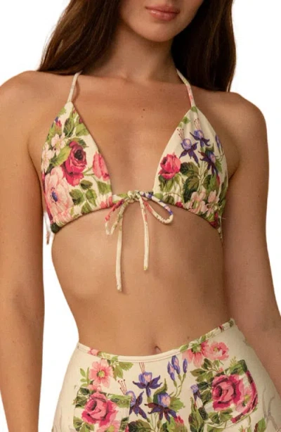Montce Emma Triangle Bikini Top In Multi