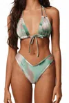 Montce Euro Bow Bikini Top In Silk Dye In Multi