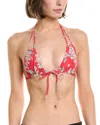 Montce Euro Bow Bikini Top In Pink