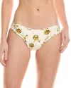 Montce Gold Filigree Added Coverage Lulu Bikini Bottom In Beige