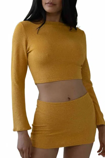 Montce Flair Solidad Top In Sun Sparkle In Orange