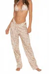 Montce Floral Drawstring Pant In Venecia In Neutral