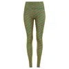 Montce Geo Wide Band Legging In Green