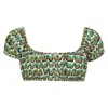 Montce Groovy Bandita Bikini Top In Multi