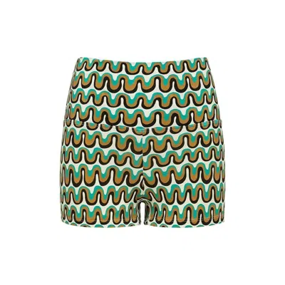 Montce Groovy Micro Bike Short In Green