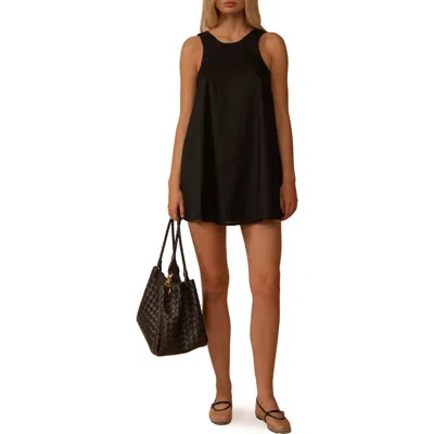 Montce Hannah Cover-up Minidress In Black