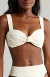 Montce Hayden Bikini Top In Cream Rib