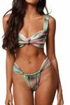 Montce Hayden Push-up Bikini Top In Silk Dye In Green