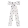 Montce Heidi Floral Hair Ribbon In White