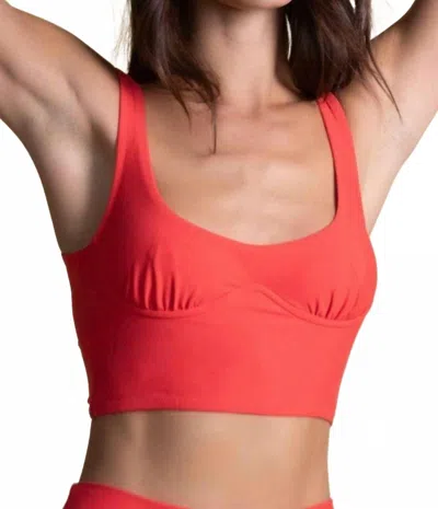 Montce Kaia Sport Tank Top In Cherry In Red