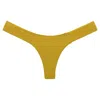 Montce Key Lime Micro Scrunch Added Coverage Uno Bikini Bottom In Gold