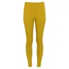 Montce Key Lime Micro Scrunch Classic Legging In Yellow