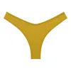Montce Key Lime Micro Scrunch Lulu Bikini Bottom In Yellow