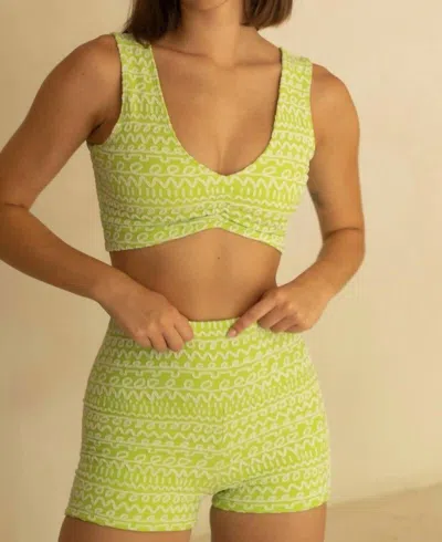 Montce Kim Variation Top In Lime Icing In Brown