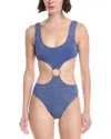 Montce Ky One-piece Swimsuit In Sky Sparkle In Blue