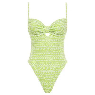 Montce Lime Icing Devin One-piece In Multi