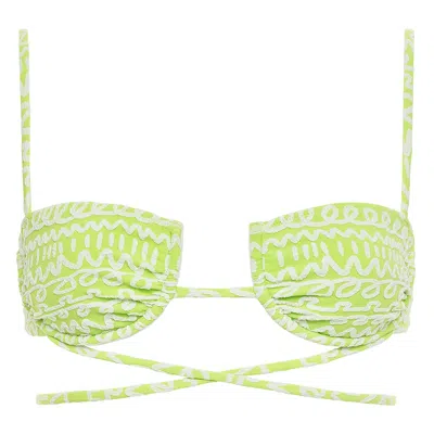 Montce Lime Icing Simone Bikini Top In Multi