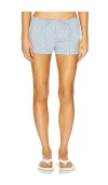 Montce Drawstring Cover-up Shorts In Blue