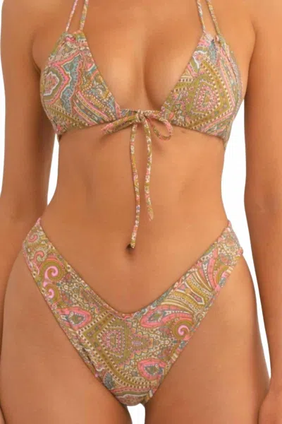 Montce Lulu Bikini Bottom In Ali Paisley In Multi