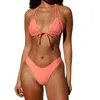 Montce Added Coverage Uno Bikini Bottom In Coral In Pink
