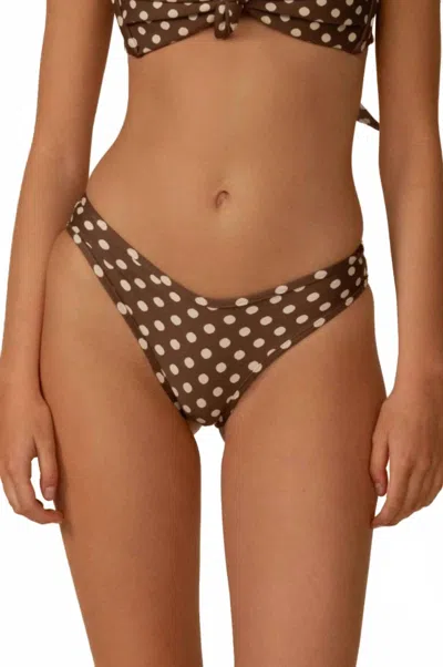 Montce Lulu Bikini Bottom In Vivian In Brown